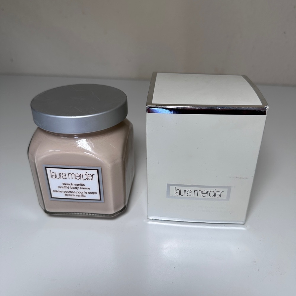 Laura Mercier French Vanilla Body Cream with Silver Lid